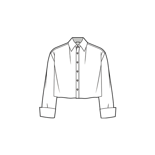 BLANK: Mystery Crop Shirt by Artko [WOMENS]
