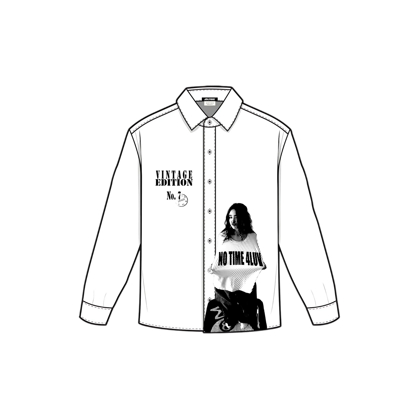 NO TIME 4LUV (F): Mystery Shirt by Artko Café [UNISEX]