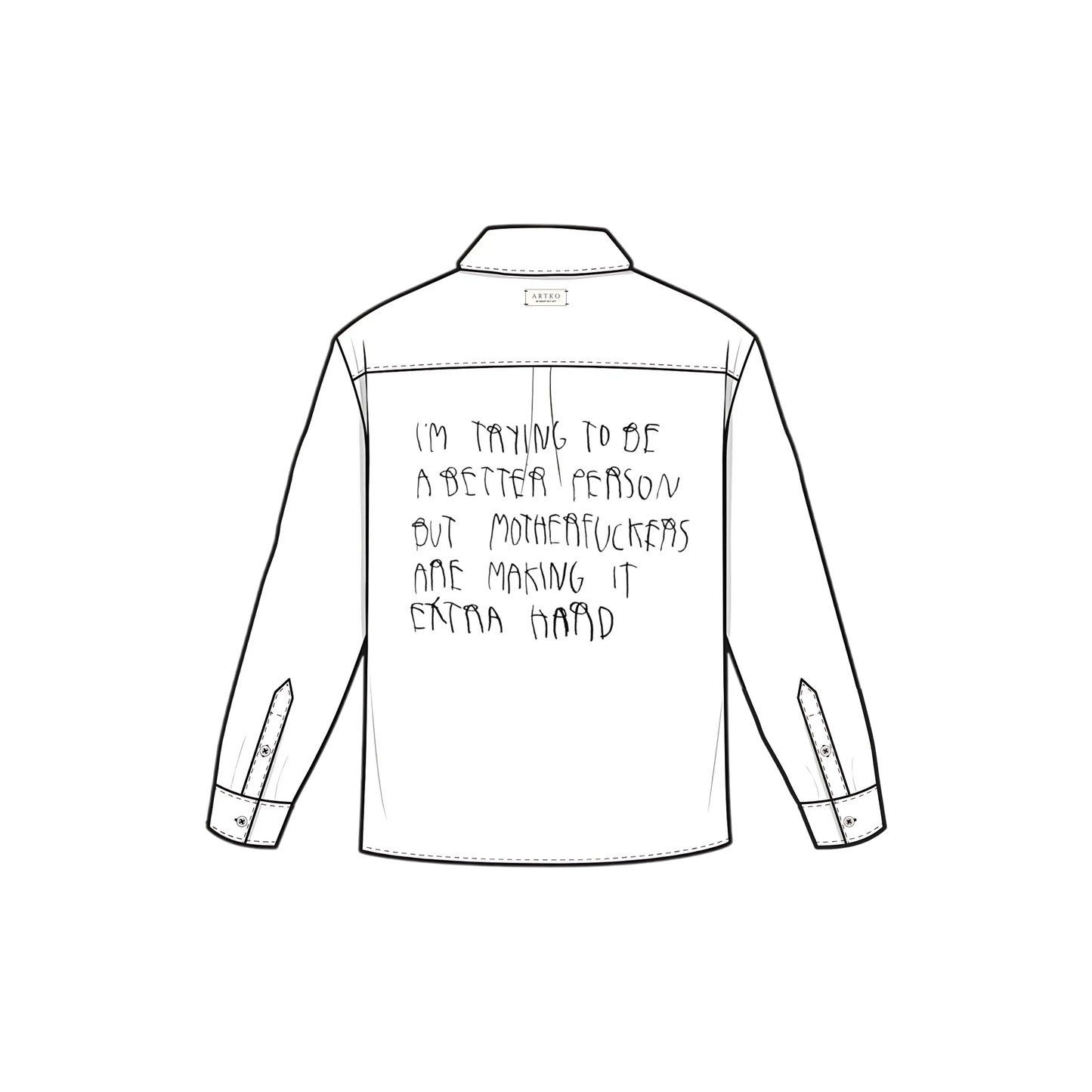 TRYING HARD (B40): Mystery Shirt by Artko Café [UNISEX]