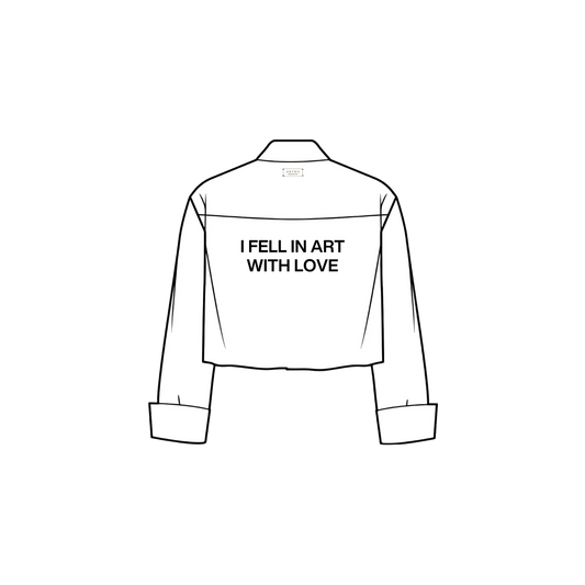 ART WITH LOVE (B32): Mystery Crop Shirt by Artko Café [WOMENS]