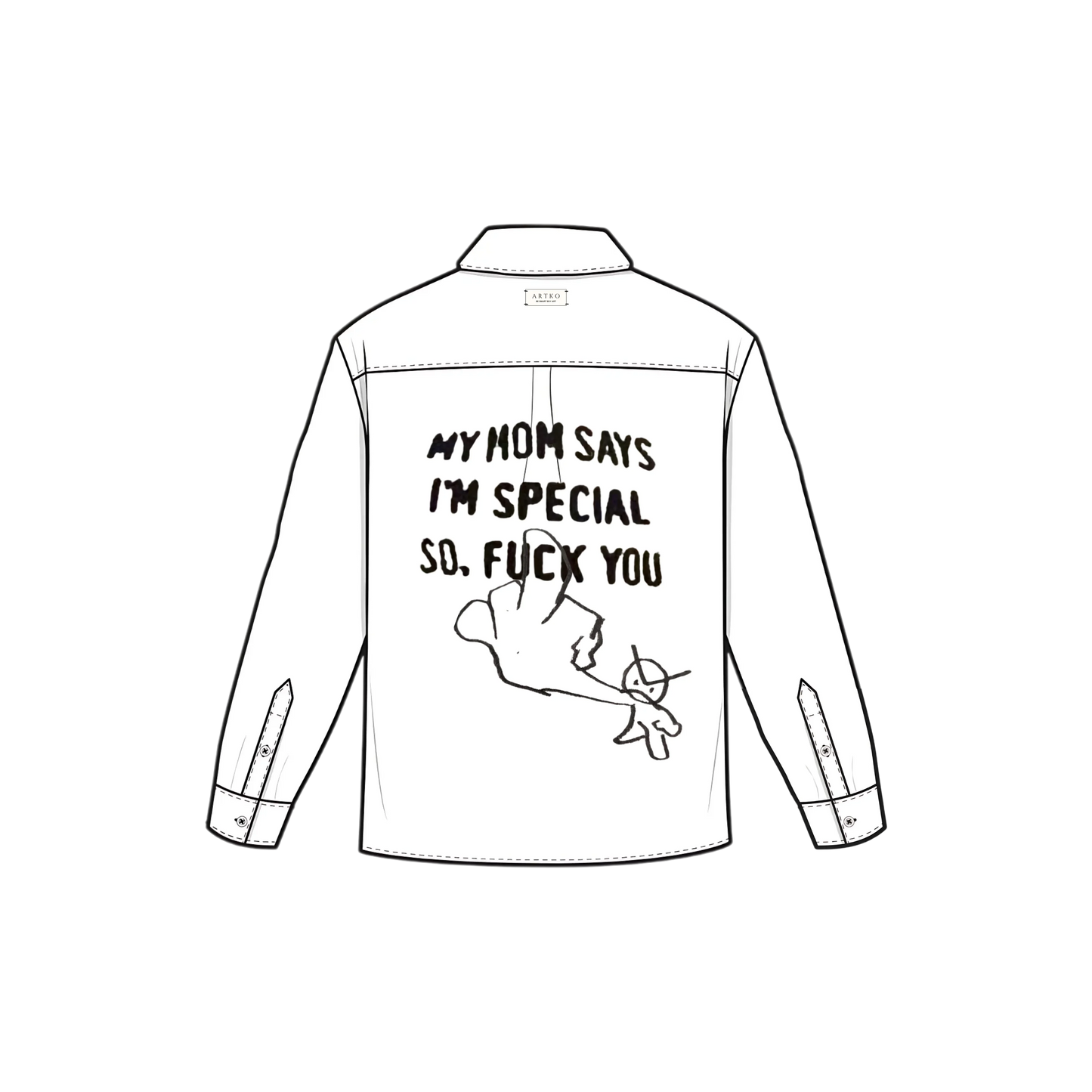 MOM SAYS (B10): Mystery Shirt by Artko Café [UNISEX]