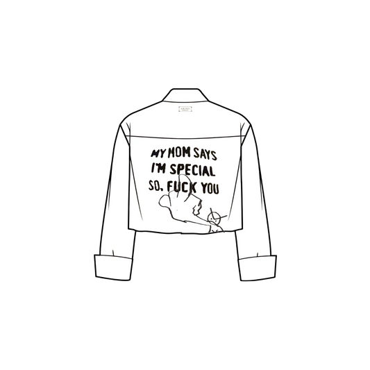 MOM SAYS (B10): Mystery Crop Shirt by Artko Café [WOMENS]
