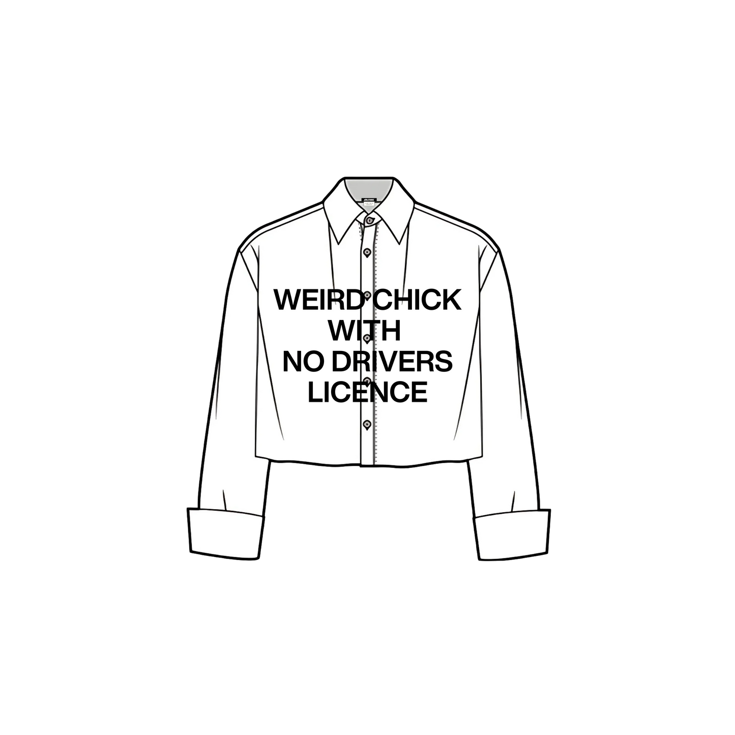 WEIRD CHICK (FA): Mystery Crop Shirt by Artko [WOMENS]